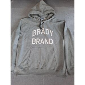 Brady Brand‎ Hoodie Men's XL Scuba Style Drawstring Pullover Recycled BCI Cotton